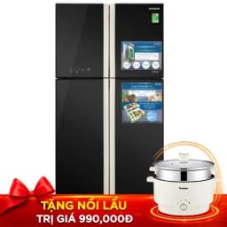 So sánh giá Tủ lạnh Hitachi Inverter 509 lít Multi Door R-FW650PGV8 GBK - Tìm sản phẩm giá rẻ nhất - Ảnh 1