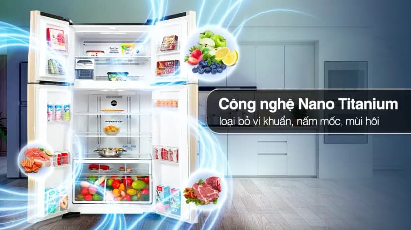 So sánh giá Tủ lạnh Hitachi Inverter 509 lít Multi Door R-FW650PGV8 GBK - Tìm sản phẩm giá rẻ nhất - Ảnh 5