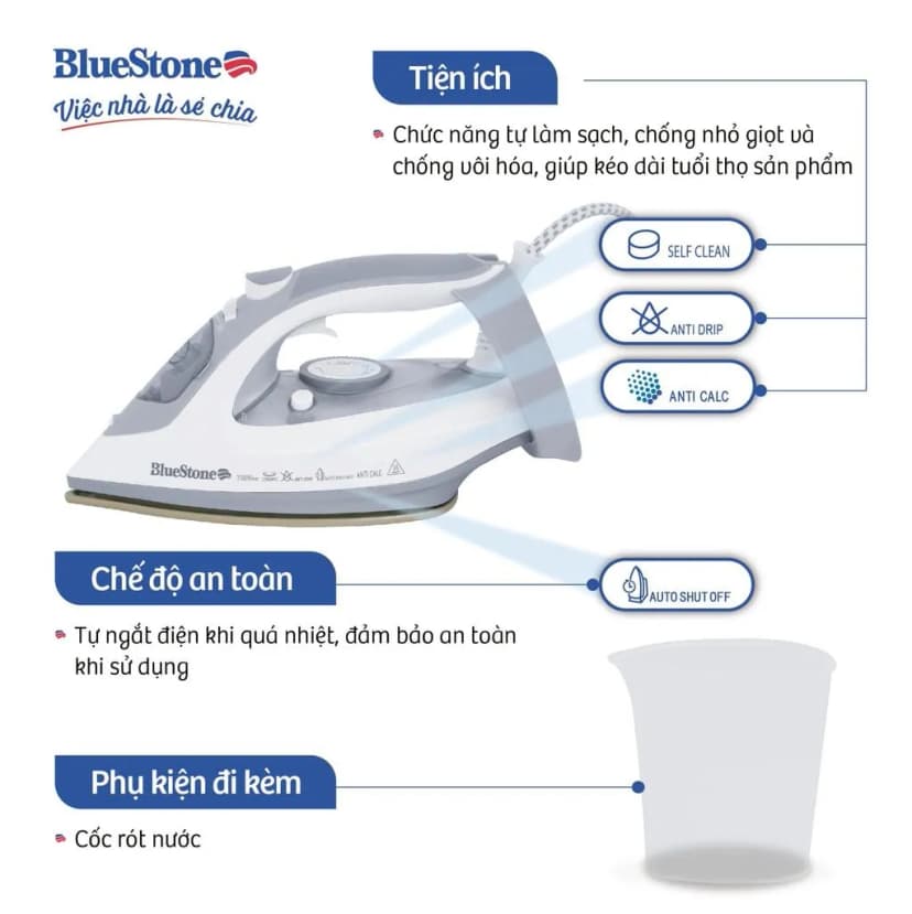 So sánh giá Bàn ủi hơi nước BlueStone SIB-3836 3100W - Tìm sản phẩm giá rẻ nhất - Ảnh 17