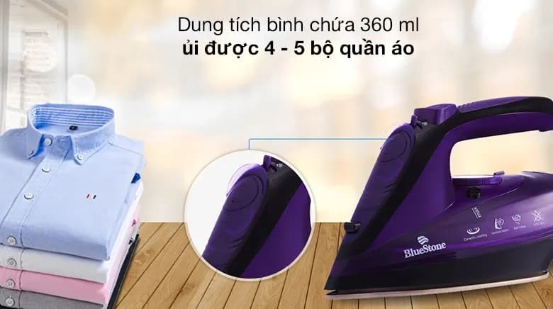So sánh giá Bàn ủi hơi nước không dây BlueStone SIB-3854 2400W - Tìm sản phẩm giá rẻ nhất - Ảnh 5
