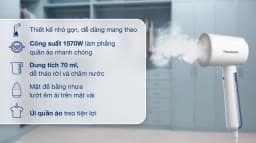 So sánh giá Bàn ủi hơi nước cầm tay Panasonic NI-GHD015WRA 1570W - Tìm sản phẩm giá rẻ nhất - Ảnh 1