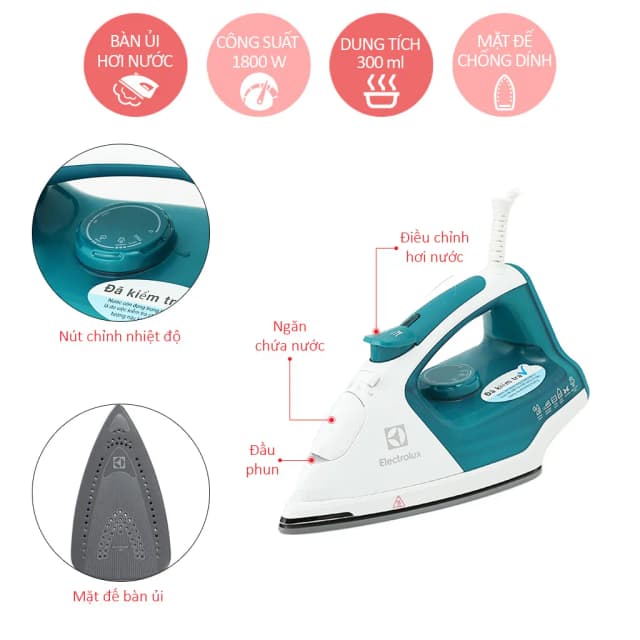 Top 1 so sánh giá Bàn ủi hơi nước Electrolux ESI5126 1800W - Tìm sản phẩm giá rẻ nhất - Ảnh 2