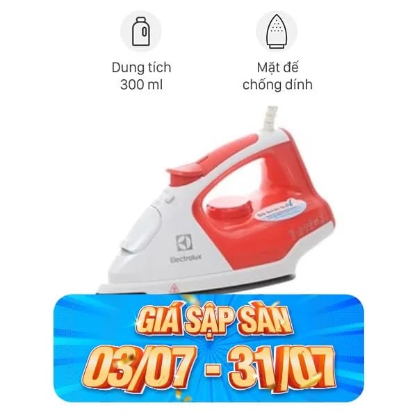 Top 1 so sánh giá Bàn ủi hơi nước Electrolux ESI5126 1800W - Tìm sản phẩm giá rẻ nhất - Ảnh 97