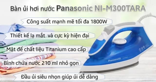 So sánh giá Bàn ủi hơi nước Panasonic NI-M300TARA 1800W rẻ nhất? - Ảnh 7