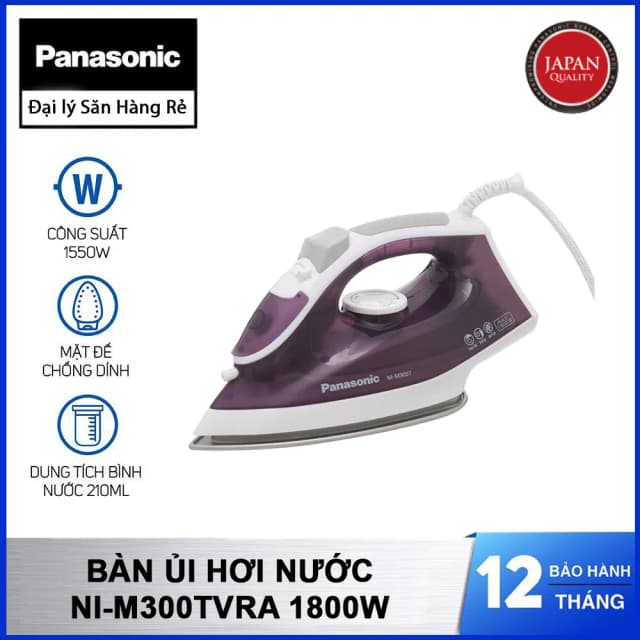 So sánh giá Bàn ủi hơi nước Panasonic NI-M300TVRA 1800W rẻ nhất? - Ảnh 6
