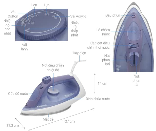 So sánh giá Bàn ủi hơi nước Panasonic NI-S530ARA 2400W rẻ nhất? - Ảnh 6