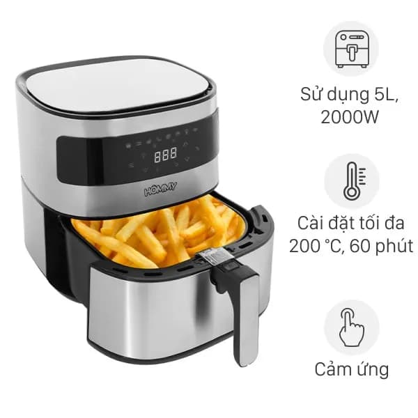 Nồi chiên không dầu Hommy BF525 5.5 lít - Ảnh 10