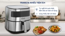 So sánh giá Nồi chiên không dầu Hommy BF525 5.5 lít - Tìm sản phẩm giá rẻ nhất - Ảnh 5
