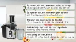 So sánh giá Máy ép trái cây Hommy GS-329 - Tìm sản phẩm giá rẻ nhất - Ảnh 8