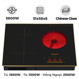 Bếp từ hồng ngoại 3 vùng nấu âm Kangaroo KG446i 5800W - Giá rẻ nhất hôm nay - Ảnh 19