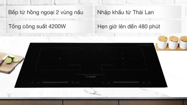 Bếp từ hồng ngoại âm Junger SIS-66 4200W - Ảnh 6