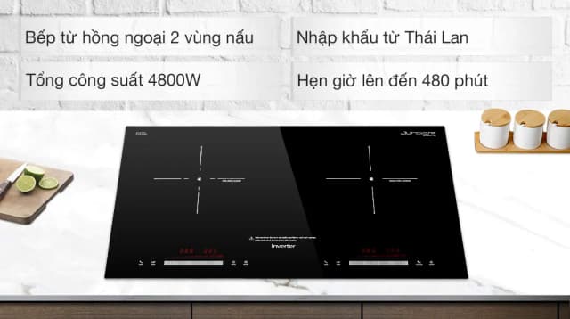 So sánh giá Bếp từ hồng ngoại âm Junger SIS-68 4800W rẻ nhất? - Ảnh 2