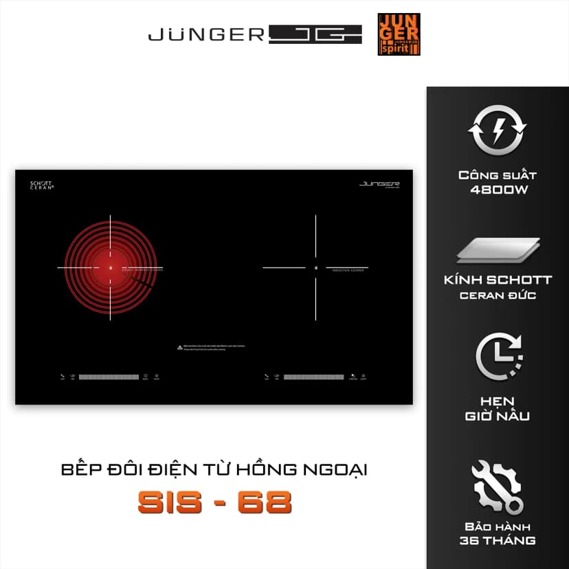 So sánh giá Bếp từ hồng ngoại âm Junger SIS-68 4800W - Tìm sản phẩm giá rẻ nhất - Ảnh 17