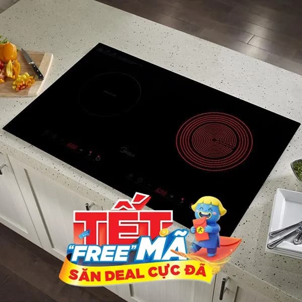 Bếp từ hồng ngoại âm Midea MC-IHD361 3200W - Ảnh 3