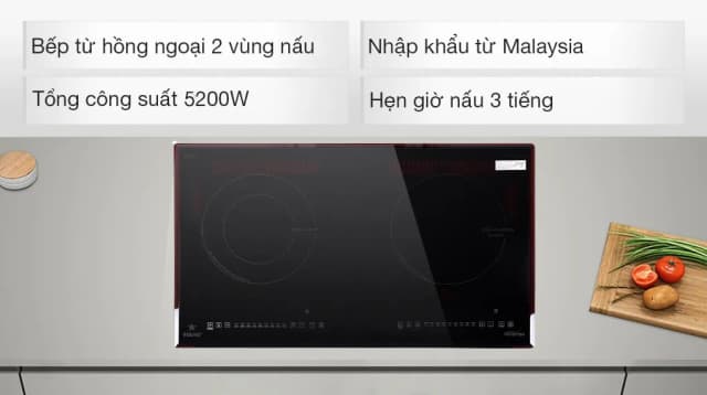 So sánh giá Bếp từ hồng ngoại âm Pramie 2105 5200W rẻ nhất? - Ảnh 5