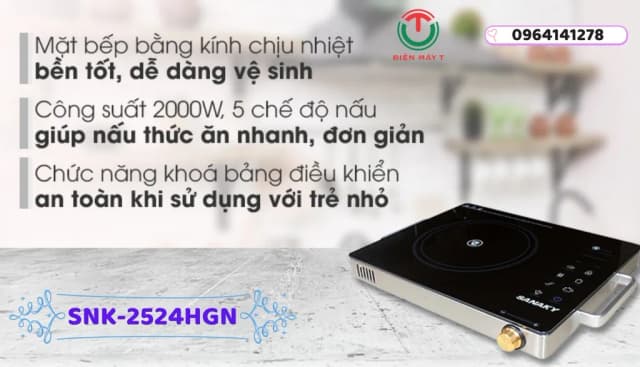 So sánh giá Bếp hồng ngoại đơn Sanaky SNK-2524HGN 2000W rẻ nhất? - Ảnh 5