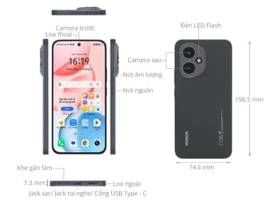 Điện thoại HONOR 400 5G 12GB/256GB Đen - 6