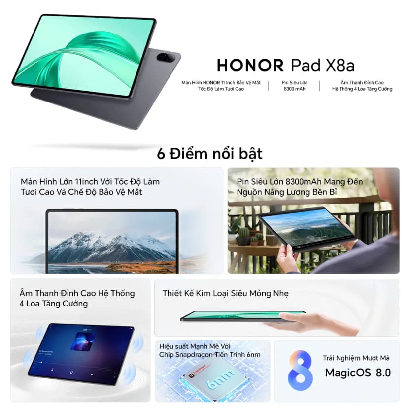 So sánh giá Máy tính bảng Honor Pad X8b 6GB/128GB - Tìm sản phẩm giá rẻ nhất - Ảnh 9