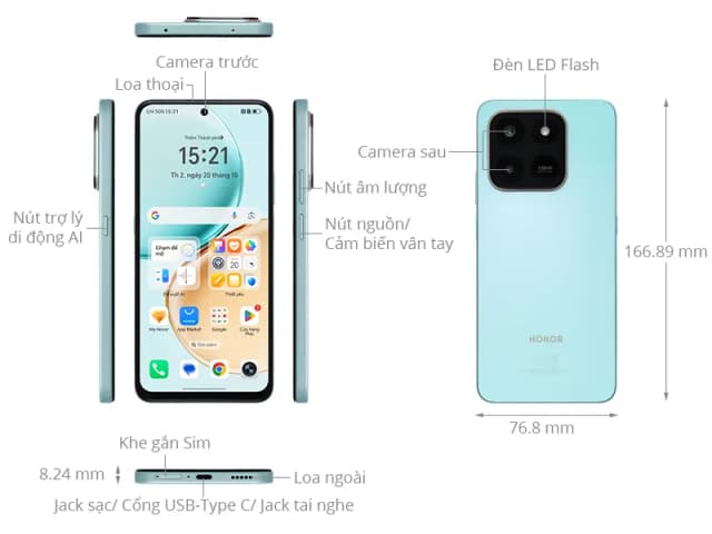 So sánh giá Điện thoại Honor X7d 8GB/128GB rẻ nhất? - Ảnh 5