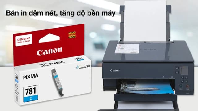 So sánh giá Hộp mực in phun màu Canon CLI-781 C/Xanh (dành cho TS6370, TS9170, TS707, TS9570) rẻ nhất? - Ảnh 2