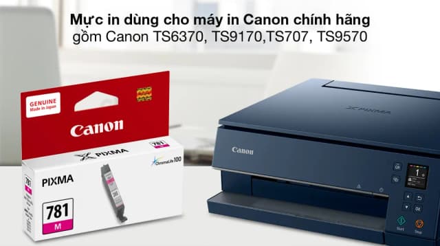 So sánh giá Hộp mực in phun màu Canon CLI-781 M/Đỏ (dành cho TS6370,TS9170,TS707, TS9570) rẻ nhất? - Ảnh 2