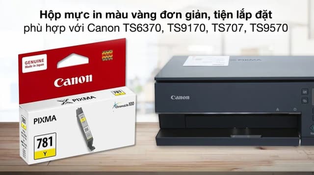 So sánh giá Hộp mực in phun màu Canon CLI-781 Y/Vàng (dành cho TS6370,TS9170,TS707, TS9570) rẻ nhất? - Ảnh 3