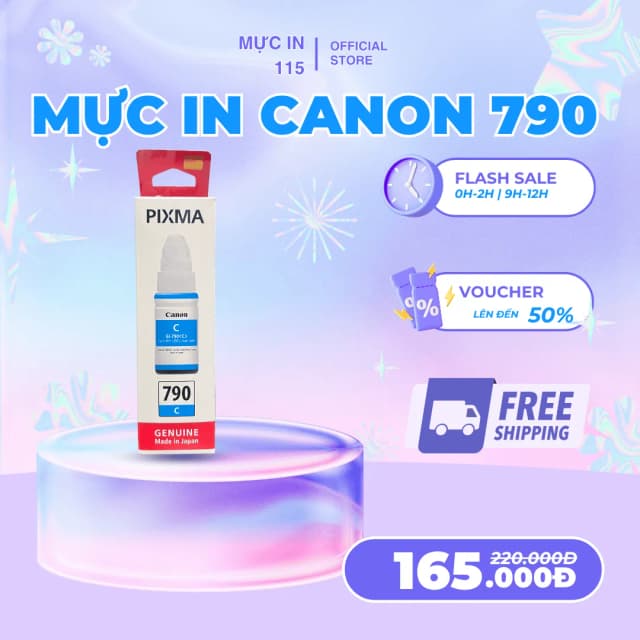 So sánh giá Hộp mực in phun màu Canon GI-790 Xanh dương (dành cho Canon dòng G Series) rẻ nhất? - Ảnh 13