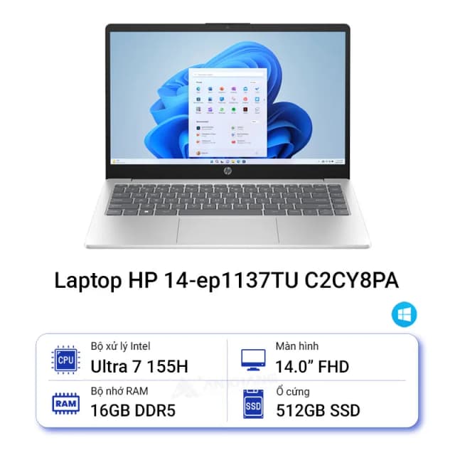 So sánh giá Laptop HP 14 ep1137TU - C2CY8PA (Ultra 7 155H, 16GB, 512GB, Full HD, Win11) rẻ nhất? - Ảnh 14
