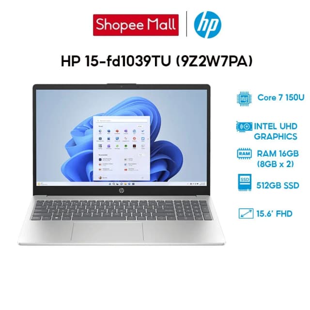 Top 1 so sánh giá Laptop HP 15 fd1039TU - 9Z2W7PA (Core 7 150U, 16GB, 512GB, Full HD, Win11) - Tìm sản phẩm giá rẻ nhất - Ảnh 9