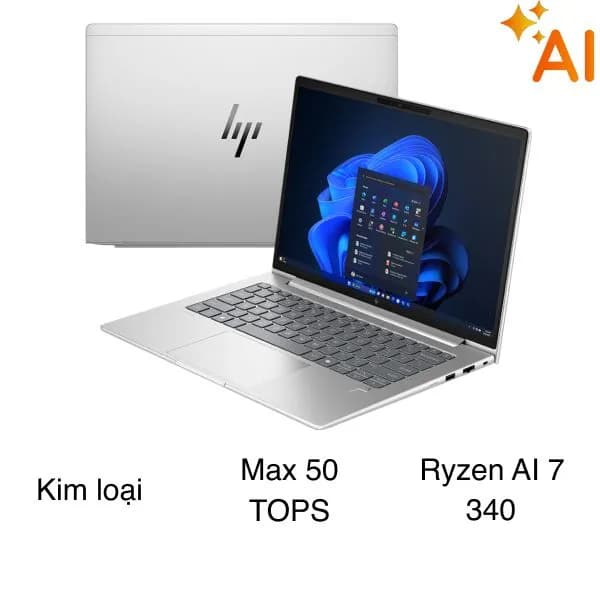 Laptop HP EliteBook 6 G1a 14 - C0CG2PT (R7 AI 350, 16GB, 512GB, WUXGA, Win11) - Ảnh 3