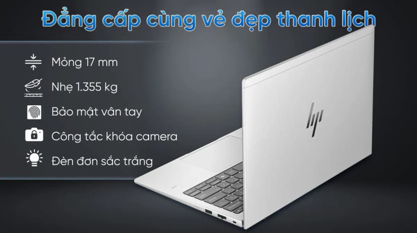Laptop HP EliteBook 6 G1i 13 - BQ9L8PT (Ultra 5 225U, 16GB, 512GB, WUXGA, Win11) - Giá rẻ nhất hôm nay - Ảnh 3