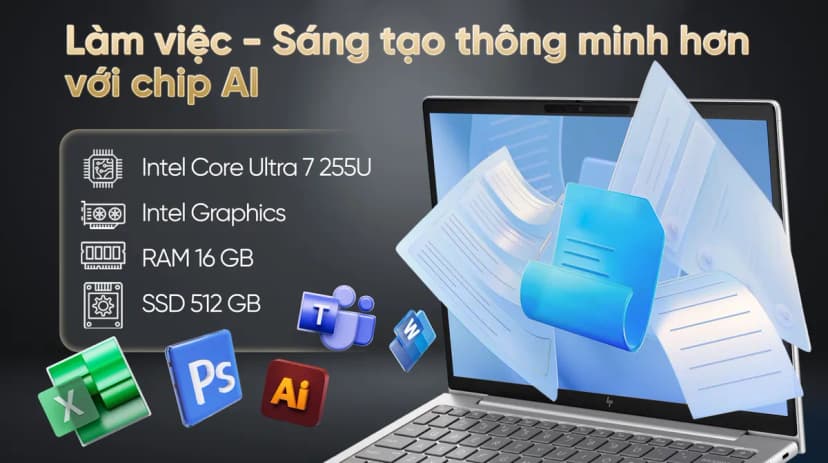 Laptop HP EliteBook 6 G1i 13 - BQ9M6PT (Ultra 7 255U, 16GB, 512GB, WUXGA, Win11) - Giá rẻ nhất hôm nay - Ảnh 2