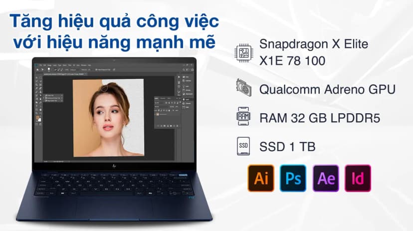 Laptop HP Elitebook Ultra G1q - B4PY1PT (X1E 78 100, 32GB, 1TB, 2.2K, Cảm ứng, Win11 Pro) - Giá rẻ nhất hôm nay - Ảnh 3
