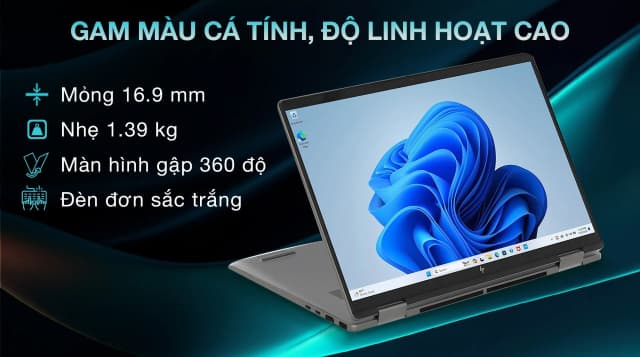 Laptop HP Envy X360 14 fa0047AU - A19BPPA (R7 8840HS, 16GB, 1TB, 2.8K OLED, Cảm ứng, Win11) - 10