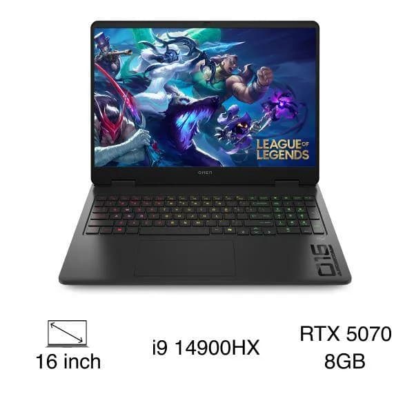 Laptop HP Gaming OMEN 16 am0127TX - BX8Y0PA (i9 14900HX, 32GB, 512GB, RTX 5070 8GB, WUXGA 165Hz, Win11) - Giá rẻ nhất hôm nay - Ảnh 1