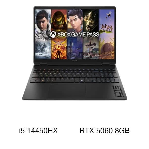 Laptop HP HyperX Omen 15 ga0091TX - D72D7PA (i5 14450HX, 16GB, 512GB, RTX 5060 8GB, WUXGA 165Hz, Win11) - Giá rẻ nhất hôm nay - Ảnh 1