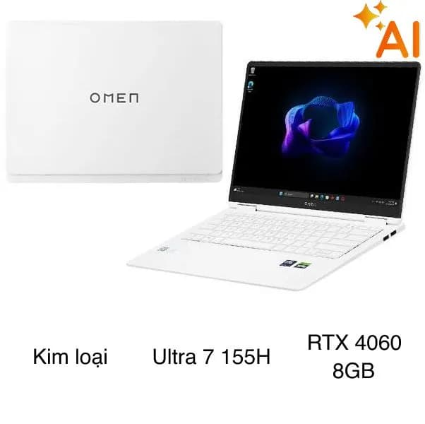 Laptop HP Gaming OMEN 14 fb0135TX - AY8V1PA (Ultra 7 155H, 16GB, 1TB, RTX 4060 8GB, 2.8K OLED 120Hz, Win11) - Ảnh 7