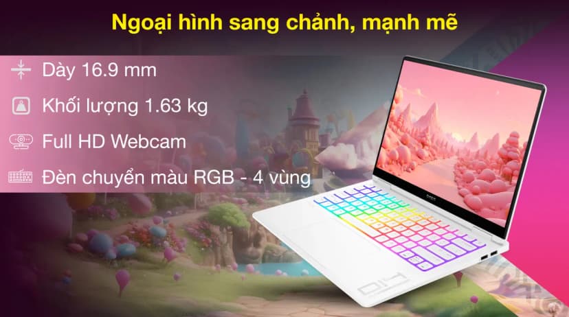 Laptop HP Gaming OMEN 14 fb0135TX - AY8V1PA (Ultra 7 155H, 16GB, 1TB, RTX 4060 8GB, 2.8K OLED 120Hz, Win11) - Giá rẻ nhất hôm nay - Ảnh 3