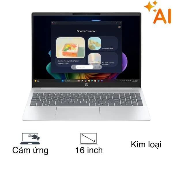 Laptop HP OmniBook 5 16 ag1066AU - BZ7S9PA (R7 Al 350, 16GB, 512GB, WUXGA, Cảm ứng, OfficeH24+365B, Win11) - Giá rẻ nhất hôm nay - Ảnh 1