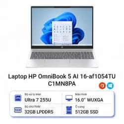 Top 1 so sánh giá Laptop HP OmniBook 5 AI 16 af1054TU - C1MN8PA (Ultra 7 255U, 32GB, 512GB, WUXGA, OfficeH24, Win11) - Tìm sản phẩm giá rẻ nhất - Ảnh 24