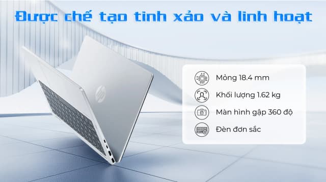 So sánh giá Laptop HP OmniBook 5 Flip 14 fp0055TU - BZ7Q4PA (Core 7 150U, 24GB, 512GB, WUXGA, Cảm ứng, OfficeH24, Win11) rẻ nhất? - Ảnh 3