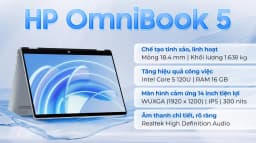 So sánh giá Laptop HP OmniBook 5 Flip 14 fp0057TU - BZ7Q6PA (Core 5 120U, 16GB, 512GB, WUXGA, Cảm ứng, OfficeH24, Win11) - Tìm sản phẩm giá rẻ nhất - Ảnh 6