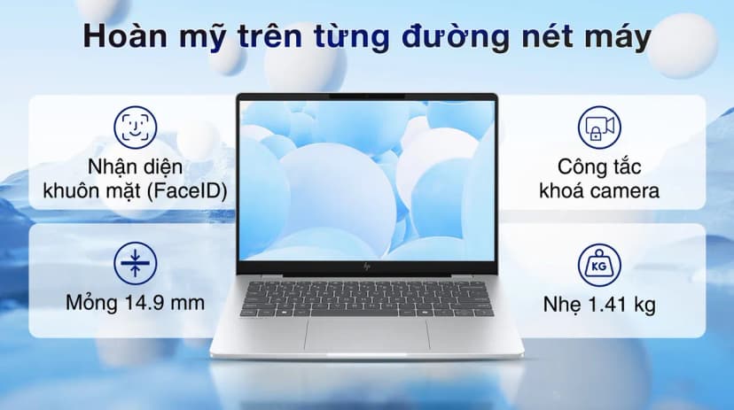 Laptop HP OmniBook 7 14 fr0024TU - C1MN0PA (Ultra 7 255H, 32GB, 512GB, WUXGA, OfficeH24+365B, Win11) - Giá rẻ nhất hôm nay - Ảnh 2