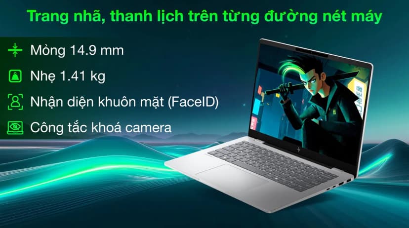 Laptop HP OmniBook 7 14 fs0043TU - C1MN3PA (Core 5 210H, 16GB, 512GB, 2K, OfficeH24+365, Win11) - Giá rẻ nhất hôm nay - Ảnh 2