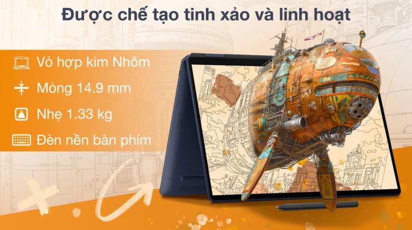 Laptop HP OmniBook UF 14 fh0095TU - BZ7S2PA (Ultra 9 288V, 32GB, 1TB, 2.8K OLED 120Hz, Cảm ứng, OfficeH24, Win11) - Giá rẻ nhất hôm nay - Ảnh 2