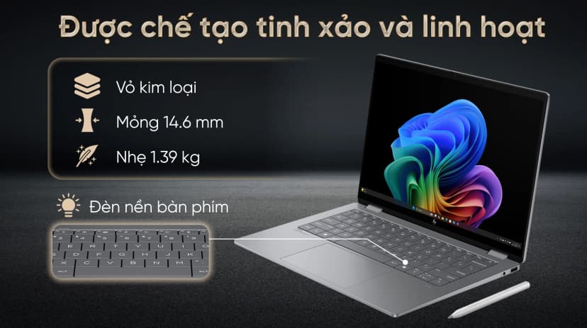 So sánh giá Laptop HP OmniBook X Flip 14 fk0092AU - BZ7P5PA (R5 AI 340, 16GB, 512GB, WUXGA, Cảm ứng, OfficeH24, Win11) - Tìm sản phẩm giá rẻ nhất - Ảnh 3