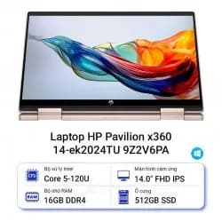 Laptop HP Pavilion X360 14 ek2024TU - 9Z2V6PA (Core 5 120U, 16GB, 512GB, Full HD, Cảm ứng, Win11) - 19