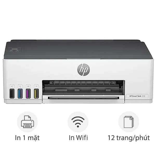 Máy in phun màu đơn năng HP Smart Tank 210 Wifi (3D4L3A) - Ảnh 3