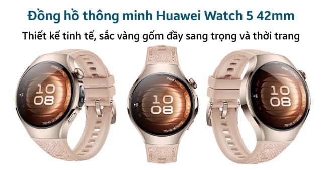 So sánh giá Huawei Watch 5 42mm dây composite Vàng Hồng rẻ nhất? - Ảnh 20