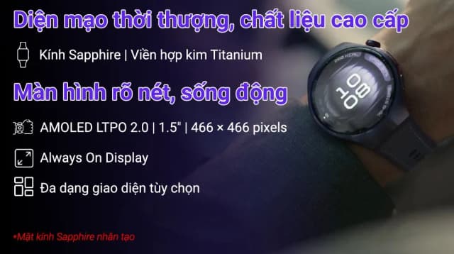 So sánh giá Huawei Watch 5 46mm viền Titanium dây composite rẻ nhất? - Ảnh 2